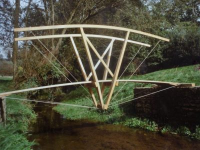 Richard La Trobe Bateman - Bowstring, 4m, oak and galv steel
